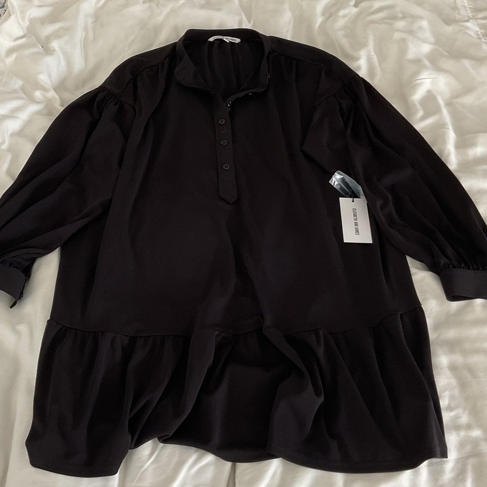 Elizabeth and James Women’s Black Longsleeve Minidress Size S